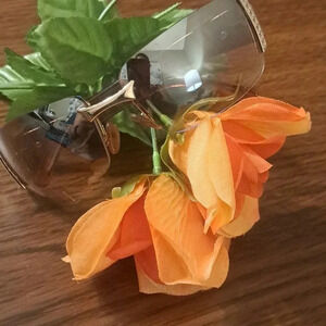 Fashion Sunglasses | One Size | Brown w/gold accents | Gently worn